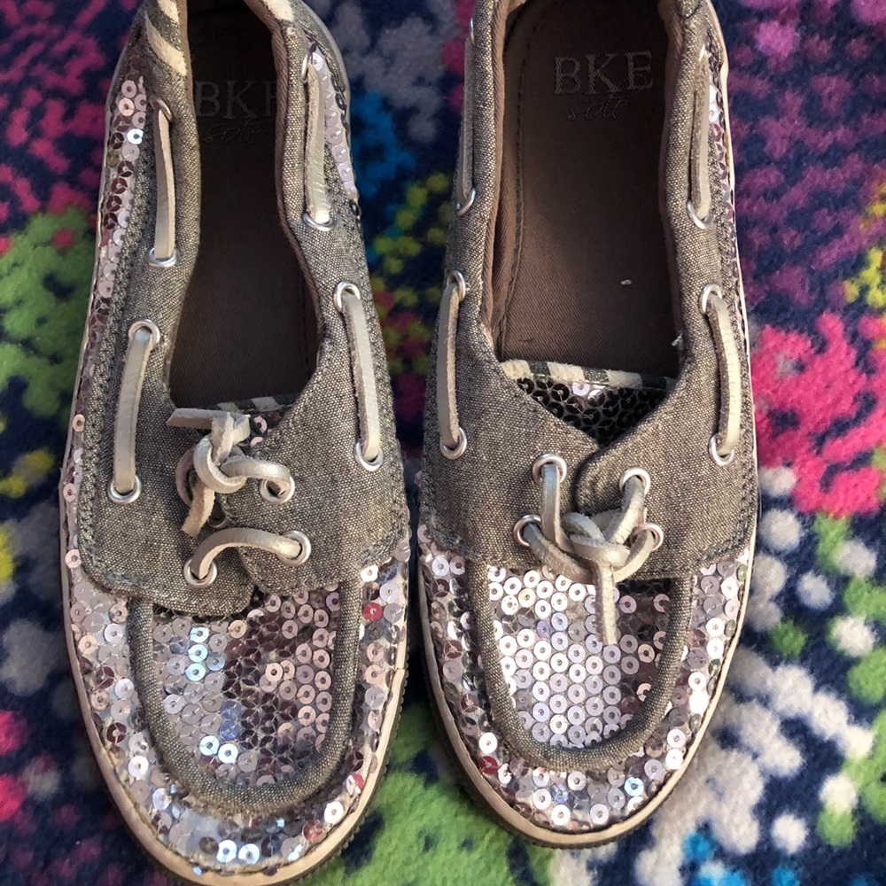 Gray sequin shoes (6.5)